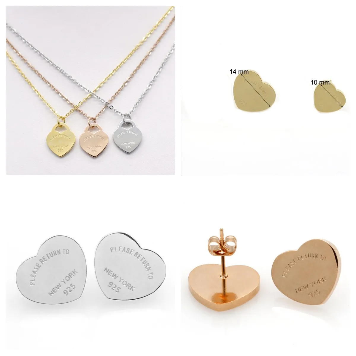 Trendy Gold Necklace For Women Jewlery Designer Cute Fashion Luxurious Jewellery Heart Pendant Necklaces Christmas_voghion.com