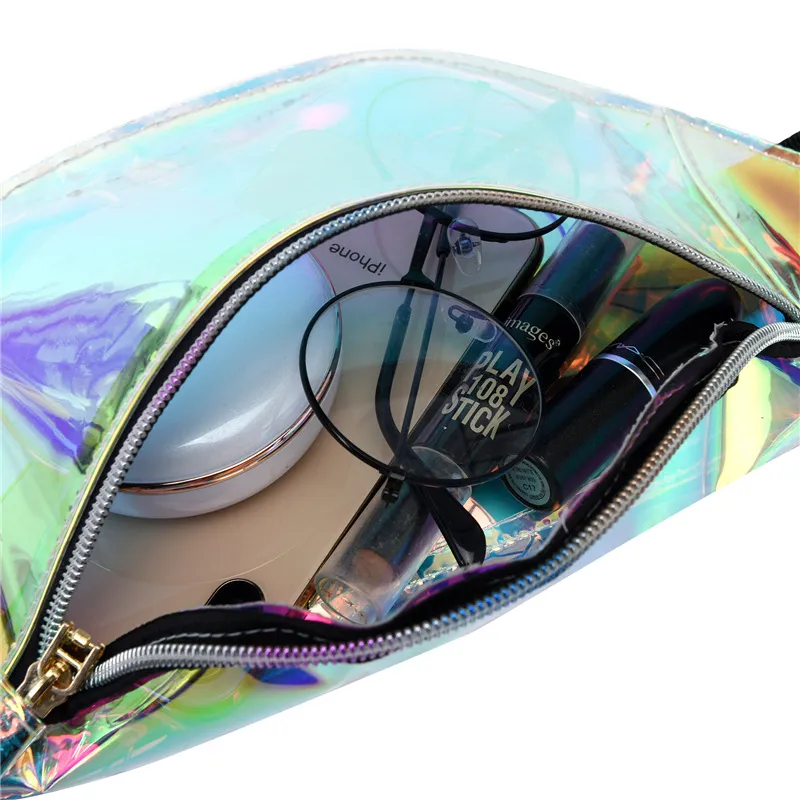 Waist Prsonality Dazzling Lasr Fanny Pack Watrproof Fashion Holographic Chst Bag Cross-Body Pockt Closur Coin_voghion.com