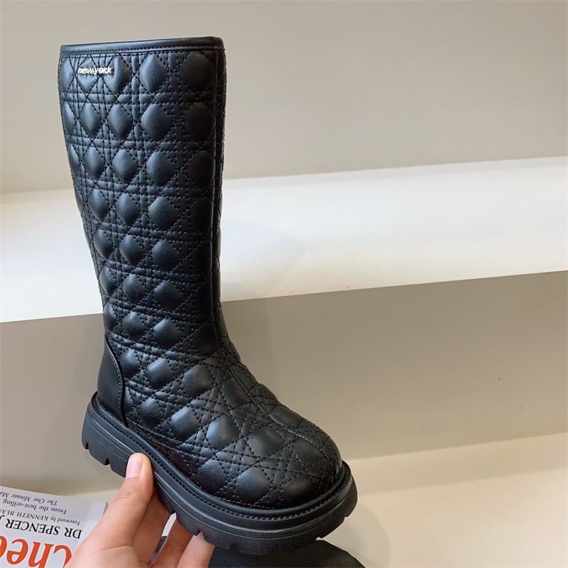 2023 Herbst und Winter plus Veet Mädchen zweite Baumwollstiefel für kleine Mädchen_voghion.com