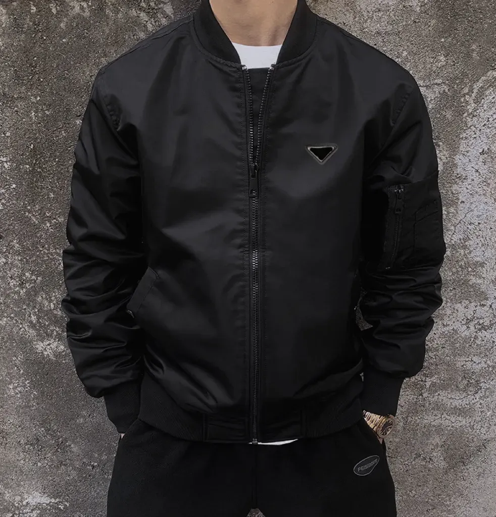 heren hoodie klassiek casual merk jas overhemd Dubbel geweven materiaal oversized Bomberjacks Armzak decoratie aziatisch_voghion.com