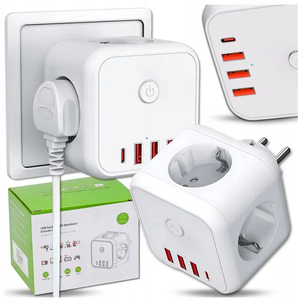 Multifunctionele 250V-voedingsadapter voor apparaten van 4000W_voghion.com