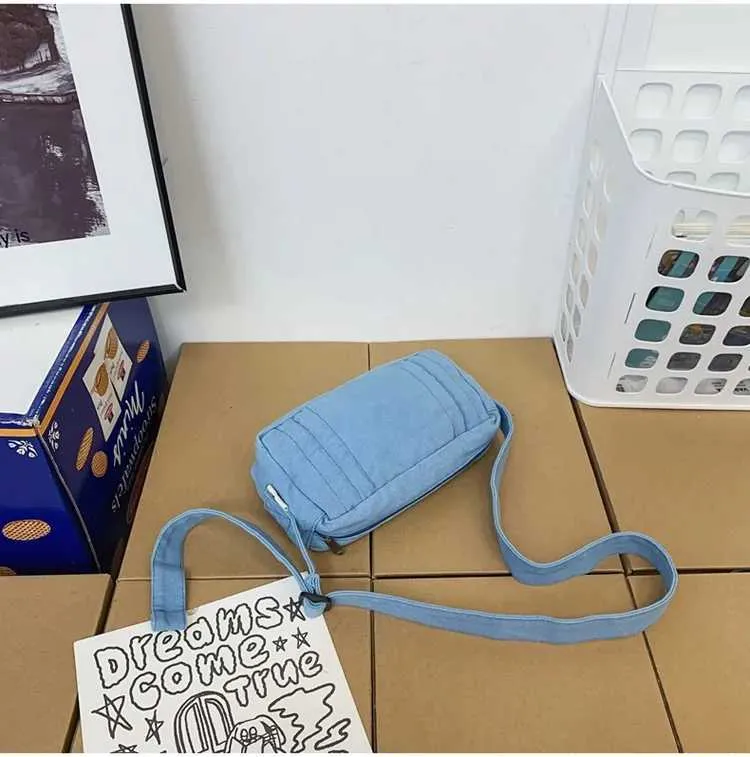 Weibliche 90er Jahre Y2K Canvas Textil Mini Square Umhängetasche für Telefon 2024 stilvolle kleine Größe Stoff Tasche Seite SG Beutel_voghion.com