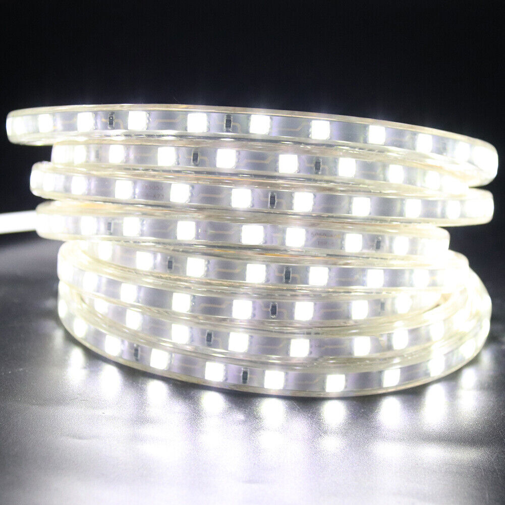 LED-Streifen 220 V 240 V 5050 SMD IP67 wasserdichte Lichter Seil RGB weiß blau UK-Stecker_voghion.com