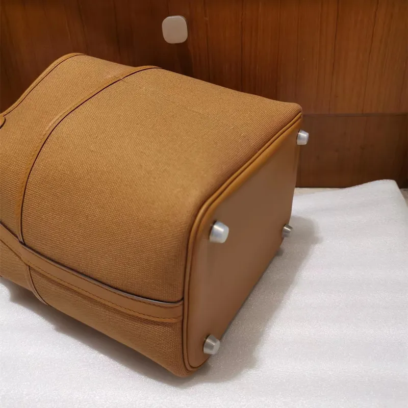 Handtaschen aus Rindsleder – Schultertasche aus gewachstem Canvas, klassische Tragetasche mit Henkel, schlichtes Rindsleder für den Alltag_voghion.com