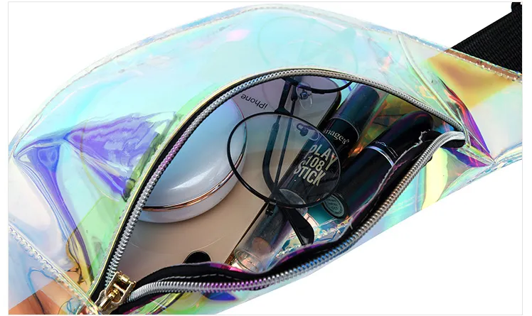 Waist Prsonality Dazzling Lasr Fanny Pack Watrproof Fashion Holographic Chst Bag Cross-Body Pockt Closur Coin_voghion.com