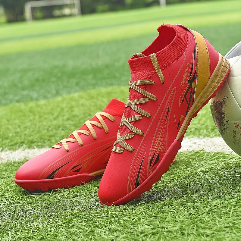 Männer Fußball Schuhe Top Qualität Fußball Stiefel Rasen Indoor Ultra-licht Training Rutschfeste Futsal_voghion.com