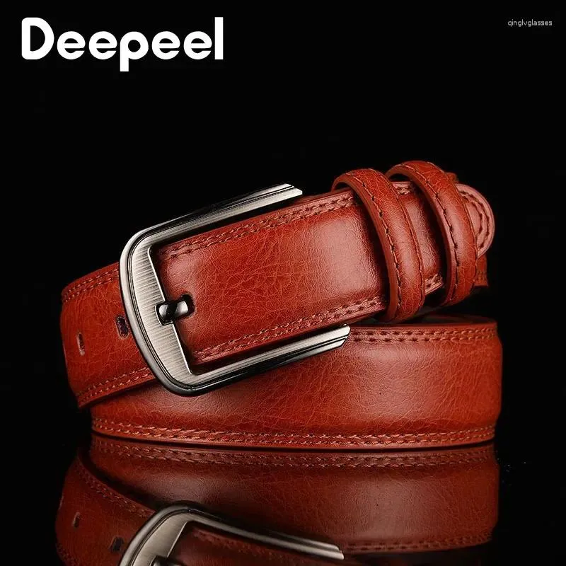 Ceintures 1pc Deepeel 3.7 110-130cm Hommes 2ème Cuir de vachette Homme Designer Business Ceinture Artisanat pour adultes Jeans_voghion.com