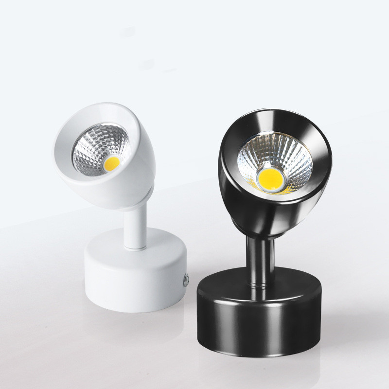 LED Downlight 3w 5w 7w Varm Dag Hvid AC85-265V Overflademonteret Cob Loft Stue Baggrund Væglampe Hjem Belysning_voghion.com