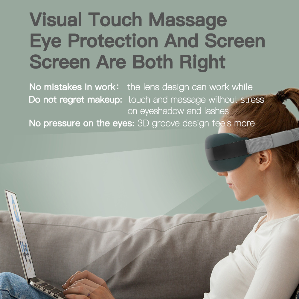 4D Smart Eye Massager Music Rhythm Vibration Eye Massager Relax Acupressure Relieve Fatigue and Dark Circles Eye Care Instrument_voghion.com