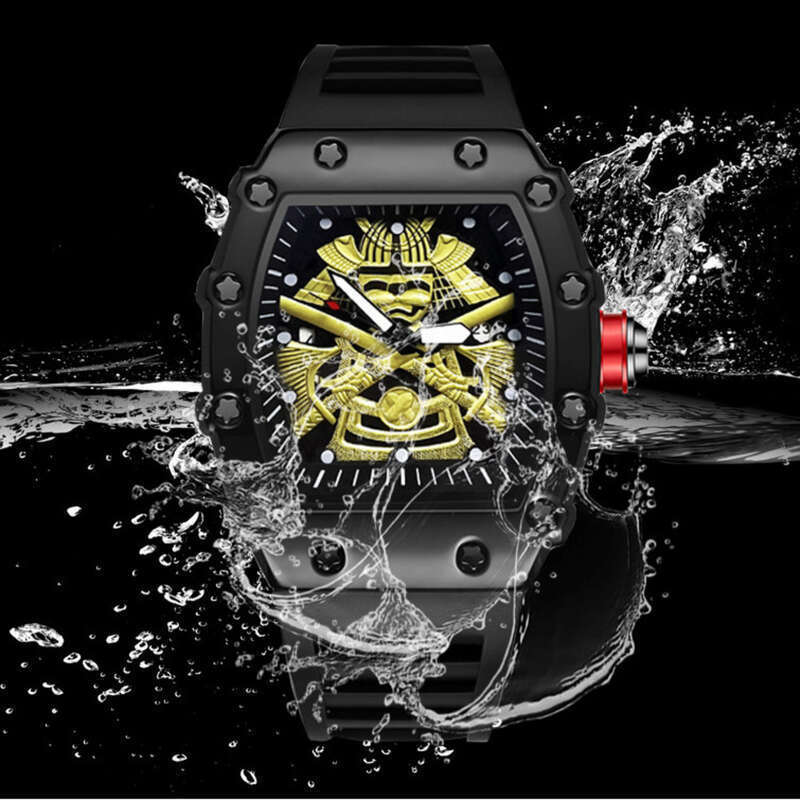 Nuovo orologio da uomo con calendario in silicone impermeabile sportivo a forma di secchio_voghion.com