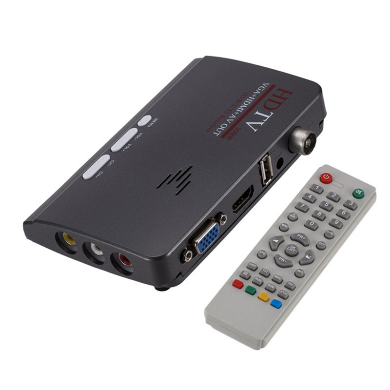 DVB-T DVB-T2 TV-Tuner-Receiver T/T2 TV Box VGA AV CVBS 1080P HDMI-kompatibel digital HD satellite empfänger für LCD/CRT Monitore_voghion.com