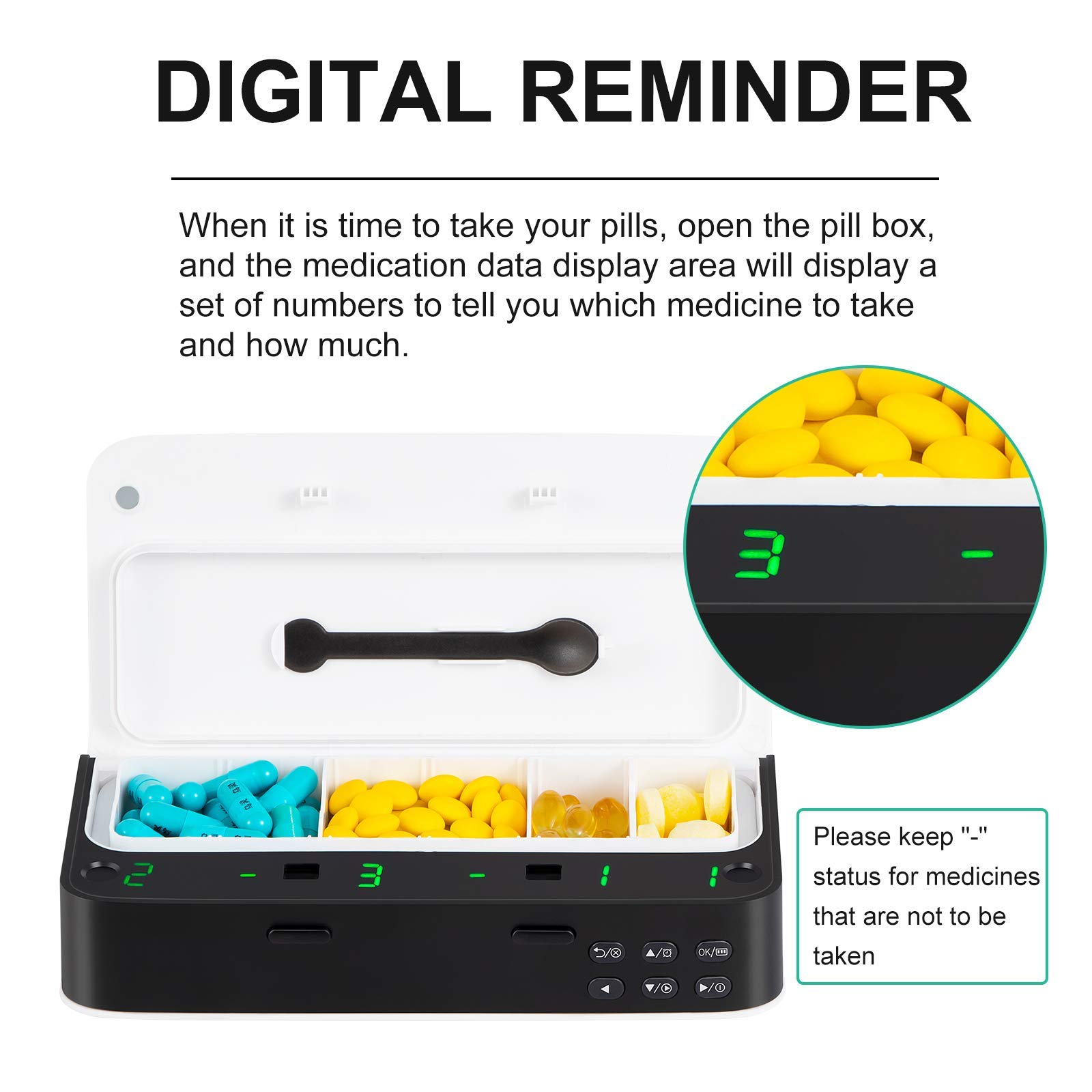 Smart Pill Dispenser Medizin Pille Box Organizer Für 7 Tage Lagerung Organizer Container Für Pillen Pastillero Seminal Pilulier_voghion.com