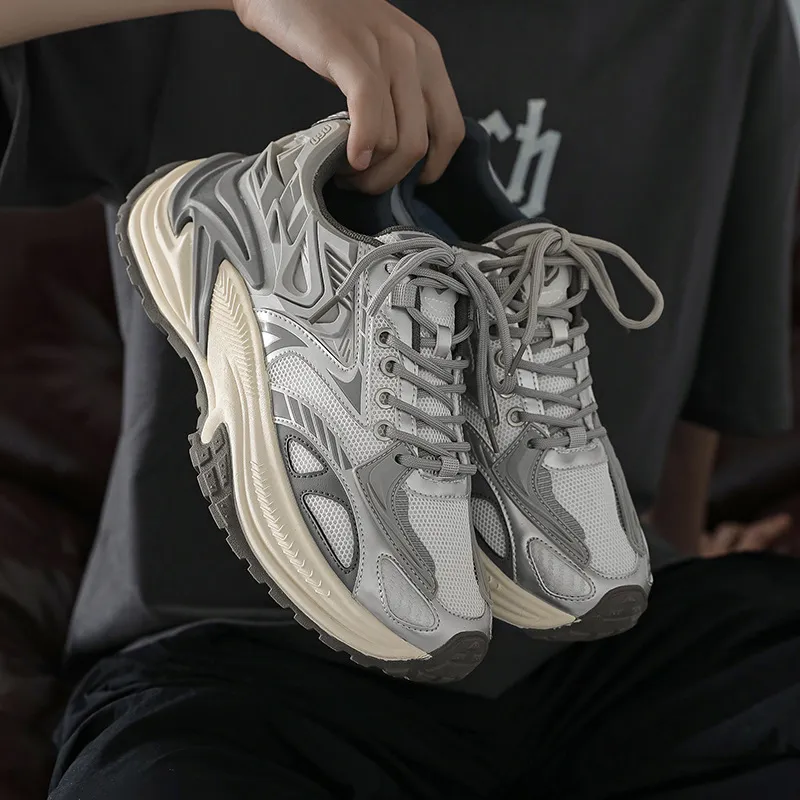 Men's Tide Spring Fall Men's Sports And Leisure Single Mesh Students Fashion Trend Running Travel Shoes 323_voghion.com