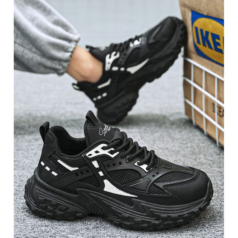 Herren Vintage Daddy Men 2024 Herbst neue Herren Sport Casual dicke Sohle Mode Schuhe_voghion.com
