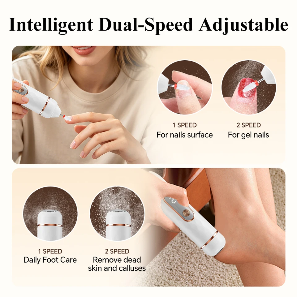 Electric Callus Remover For Feet And Hands With Grinding Heads_voghion.com