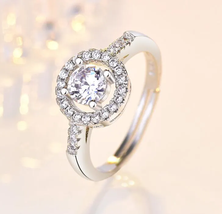 Crystal Circle Pendant Necklace For Women Wedding Jewellery Set_voghion.com