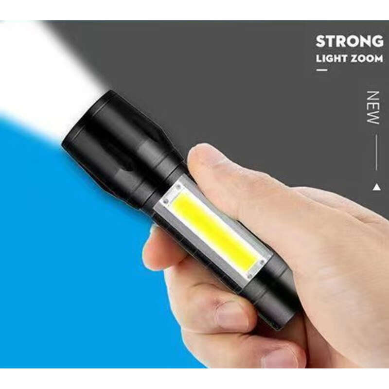 Ladattava voimakas LED-ulkokäyttöön tarkoitettu zoom-USB-työvalo Cob-minitaskulamppu_voghion.com
