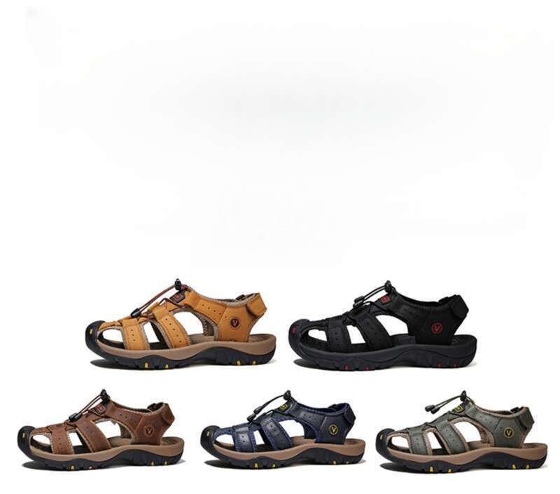 Leopard 2025 Baotou Beach Große Freizeitschuhe Mode Leichte rutschfeste Sandalen_voghion.com