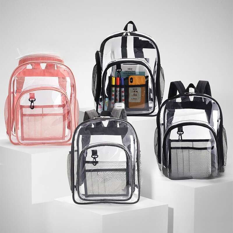 Waterproof Men's Outdoor Student Transparent Easy Backpack_voghion.com
