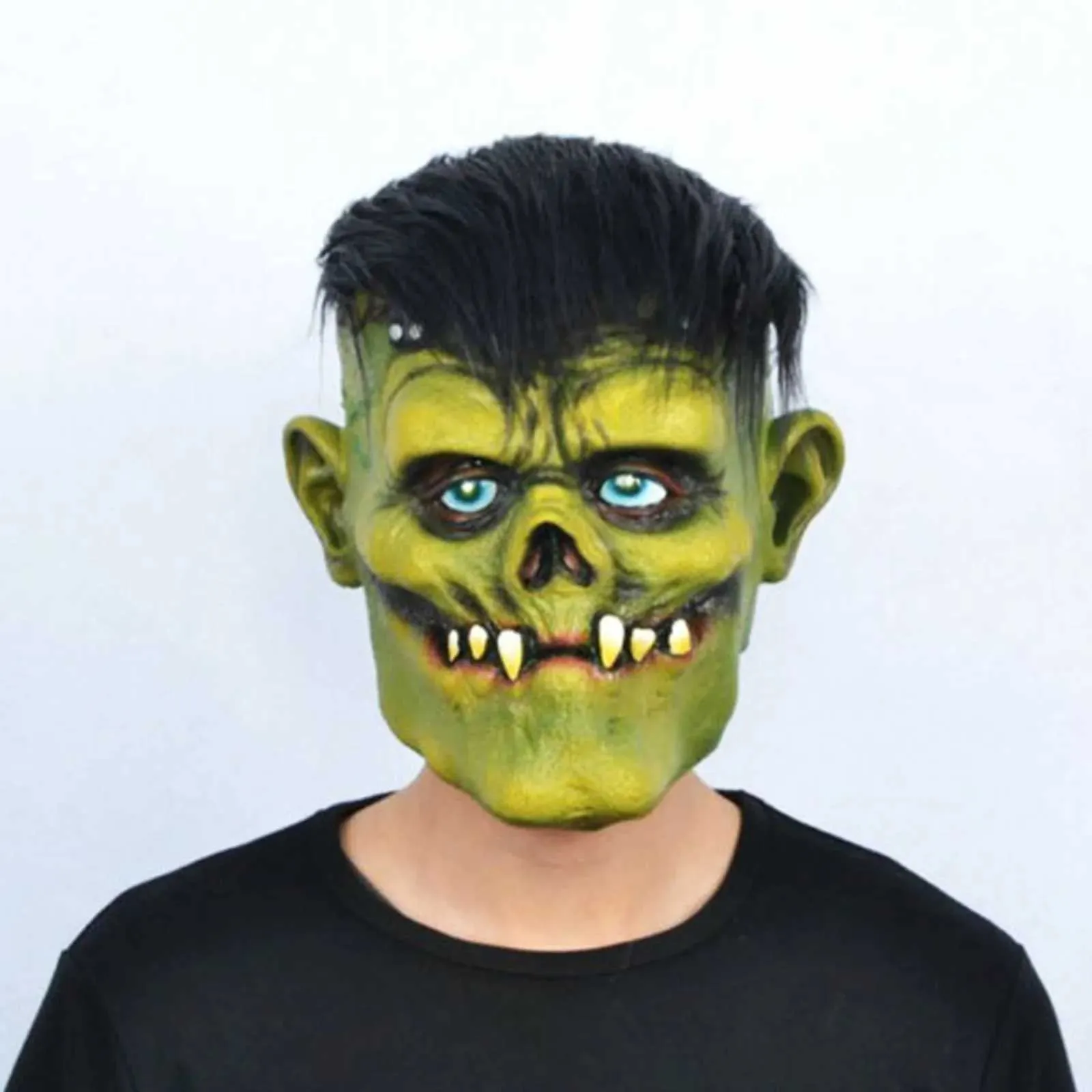 Máscaras de terror de Halloween para adultos, máscara de vampiro, zombi, monstruo, disfraz de látex, fiesta de carnaval, casco de cabeza completa, casa embrujada_voghion.com