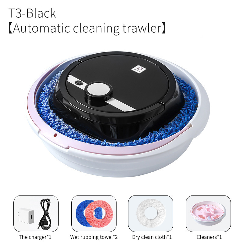 Aspirateur robot, machine de nettoyage automatique, machine de nettoyage humide et sec intelligente pour la maison, robot de balayage, livraison directe_voghion.com