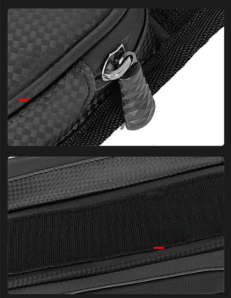 Reitausrüstung für den Vorderträger des Fahrradsattels, Handytasche für Mountainbike-Querträger, wasserdichte Tasche für das obere Rohr_voghion.com