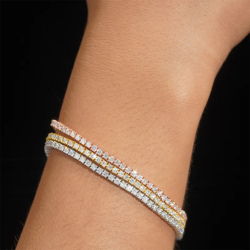 vente en gros moi femmes glace plaqué or S sterlig argent teis hiphop ecklace bijoux vvs diamod mossaite moissaite_voghion.com