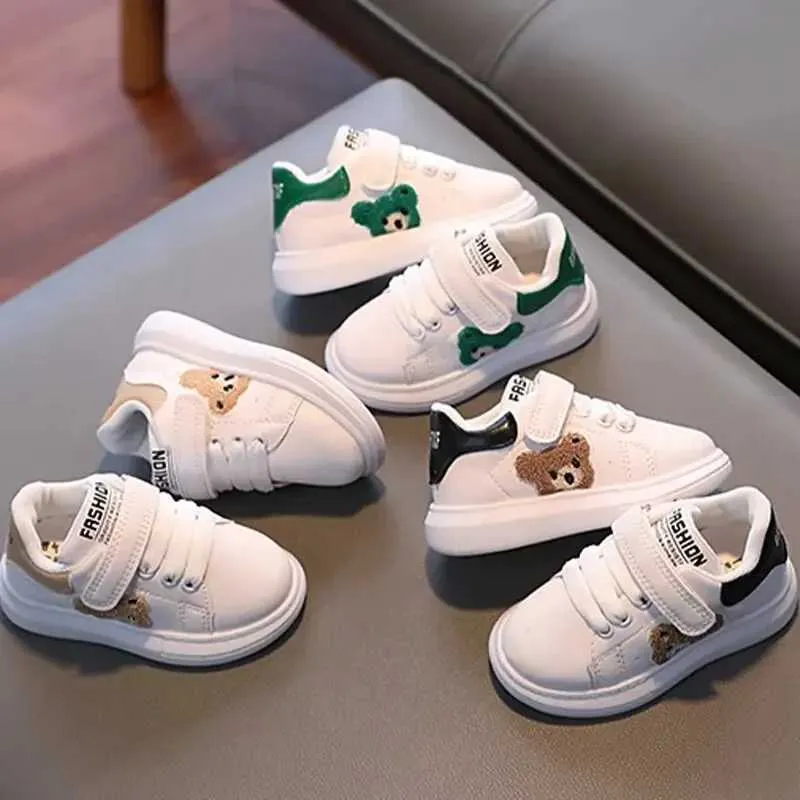 Atletische Outdoor Kinderen sport jongens meisjes wit lente en herfst casual waterdichte antislip zachte schoenen H241019_voghion.com