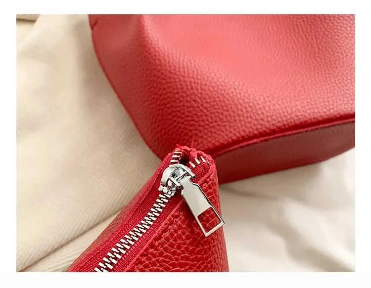 Einfache, solide Eimer-Handtaschen für Frauen, große Kapazität, lässige Pendler-Verbundtaschen, vielseitige Umhängetaschen für Frauen_voghion.com