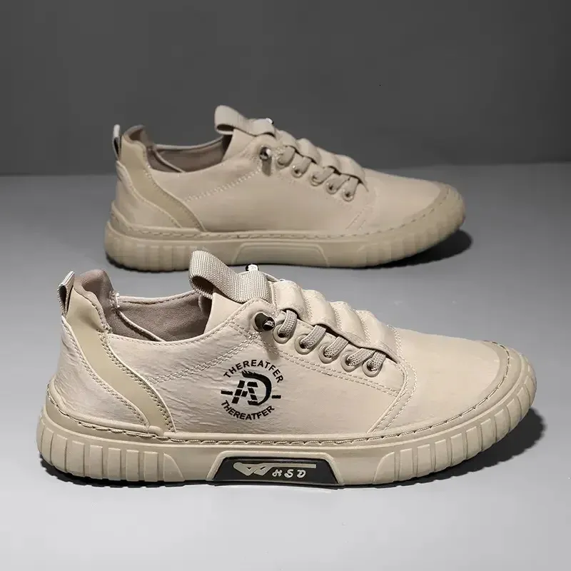 Baskets noires décontractées et respirantes pour hommes, chaussures de conduite, de marche, de tennis, de skate, plates, Zapatillas Hombre 240617_voghion.com