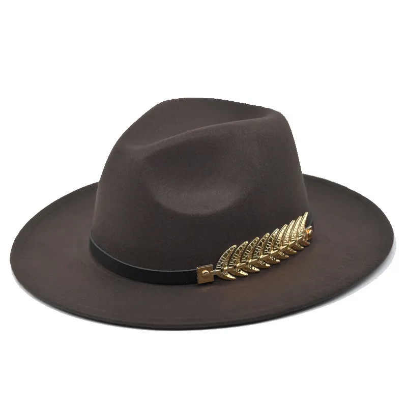 Berretti 2024 di alta qualità vintage classico feltro jazz cappello Fedora a tesa larga cloche cowboy Panama per le donne uomini bombetta_voghion.com
