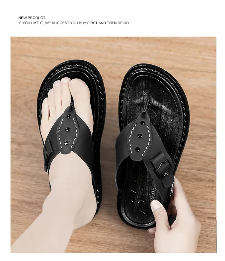 Stylish Men's Flip Flops Casual Summer Slippers Comfortable Design_voghion.com