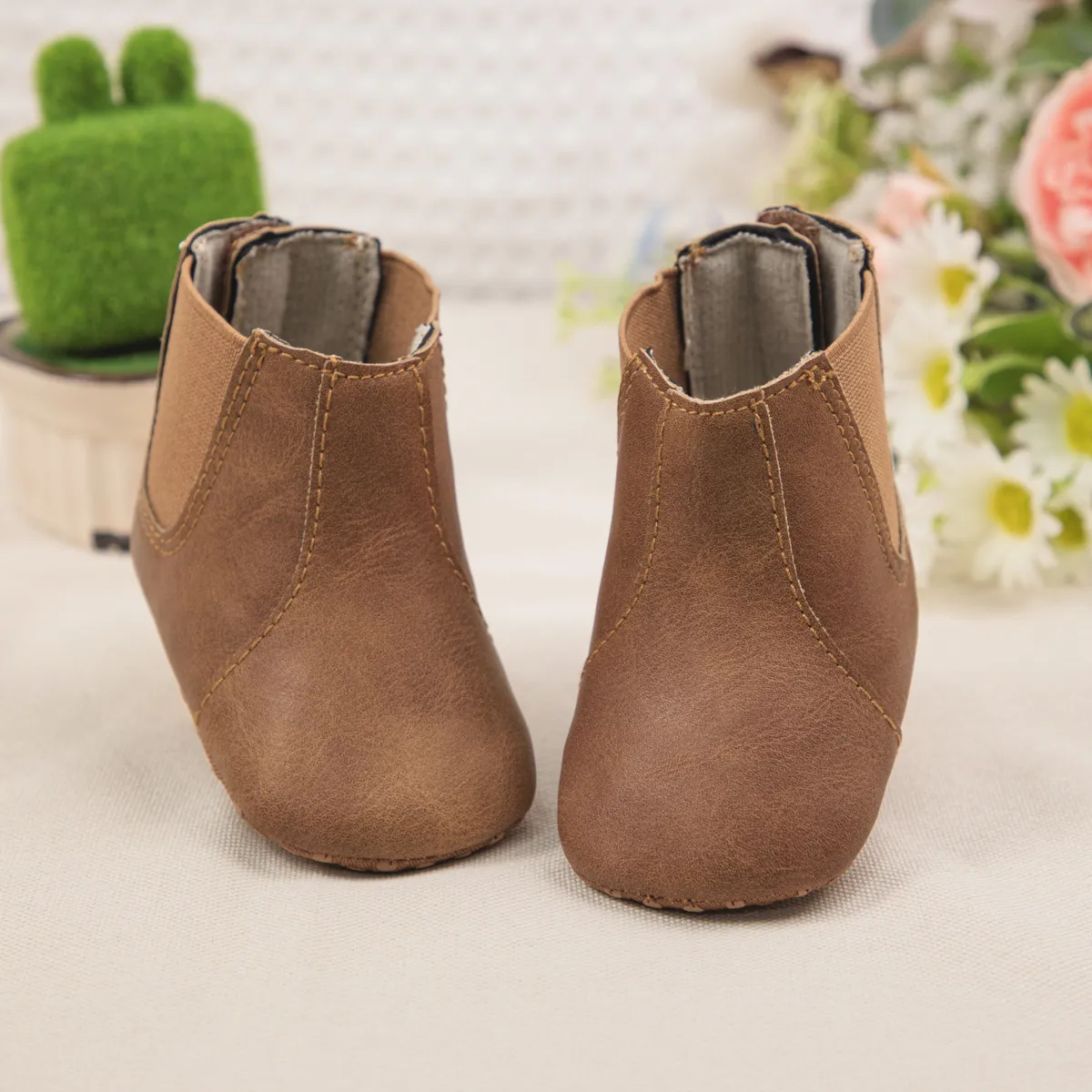 Moda Neonato Bambino Neve Inverno Happysteps Impermeabile Antiscivolo Ragazzo Ragazza Scarpe in Pelle Bambini Caldo Neonato Bambino All'aperto_voghion.com