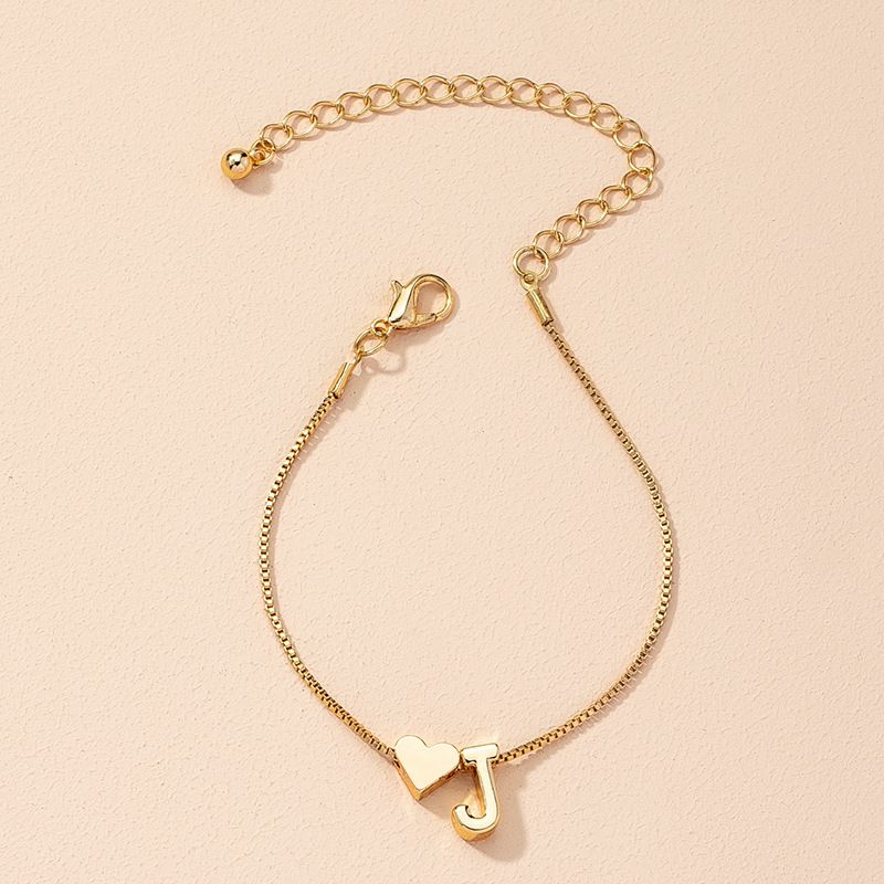 Bracelet Love Words Hand Personalized Jewelry Simple 26 English Letters_voghion.com