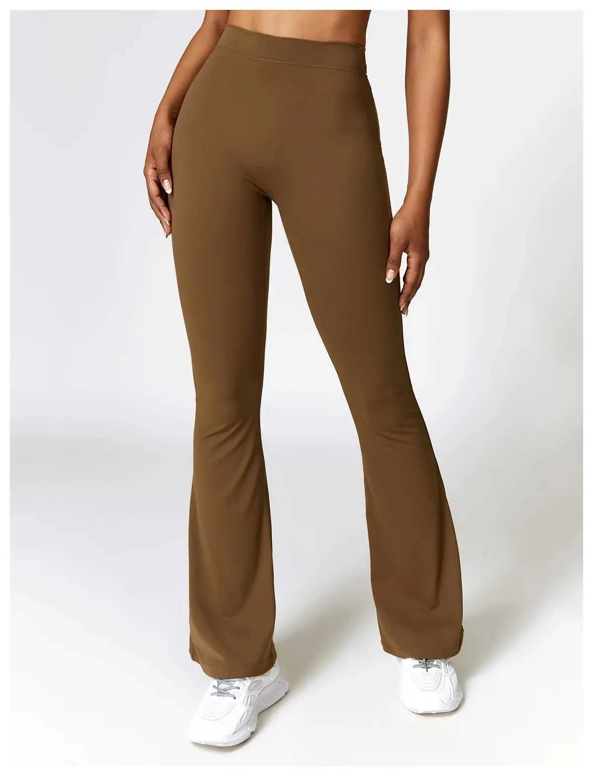 New Yoga Flare Leggings High Waist Wide Leg Pants Women Gym Fiess Sports Flared Pant Dance Trousers V-shaped Hip M llolg_voghion.com