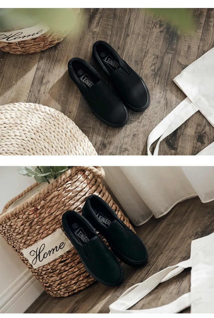 Scarpe da tavola in tela con fondo piatto, basse, casual, comode, alla moda, traspiranti, leggere e minimaliste, con un piede solo_voghion.com