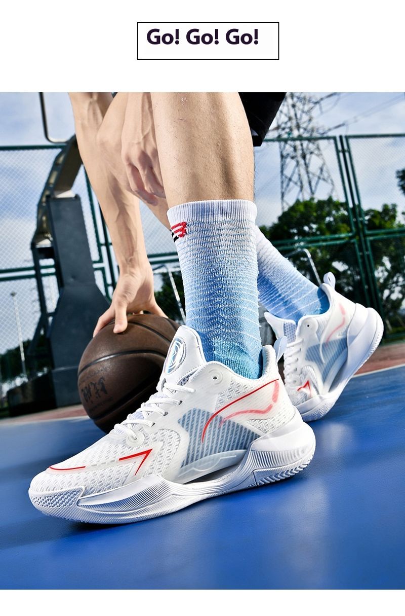 Ultraleichte Basketballschuhe Herren, professionelle Wachen, solide Turnschuhe, atmungsaktive Single-Mesh-Sneaker für_voghion.com
