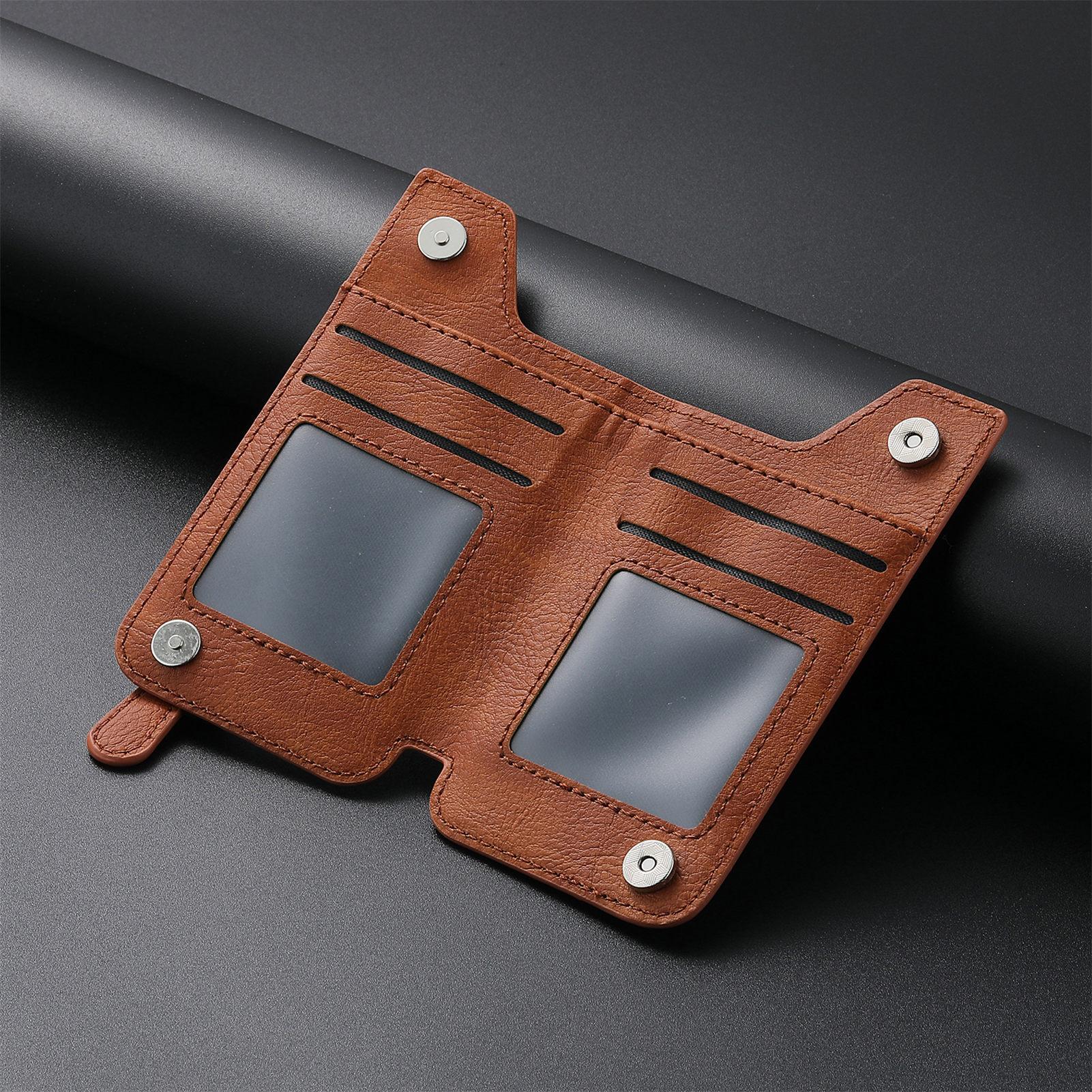 Mobile Phone Card Bag, Card Sleeve, Left And Right Flap, Multi-insert Card Holder, Mobile Phone Bag, Creative Personality, Back Sticker Card Bag_voghion.com