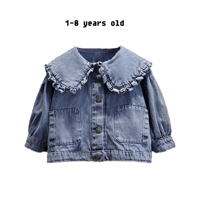 Mutter & Kinder Mädchen denim jacke frühling und herbst neue stil modische kinder frühling kleidung baby mädchen kinder kleidung kinder kleidung_voghion.com