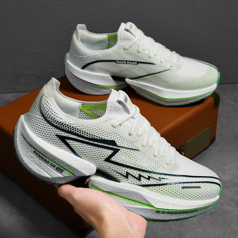 Friction sound running Men's and women's Professional marathon race resilient cushioned sports shoes_voghion.com