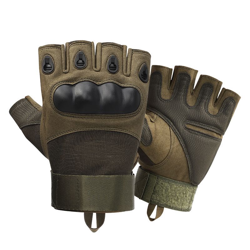 Moške rokavice za taktično športno streljanje, lov, airsoft, motocikel, kolesarjenje, pol prstov, na prostem_voghion.com