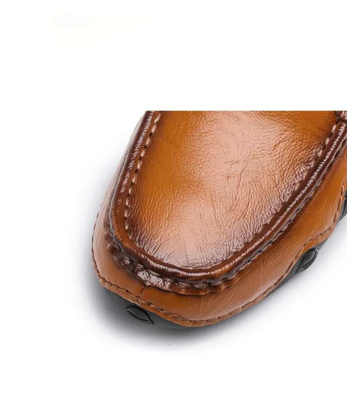 Large Hand Sewn Casual Shoes, Men's Leather Shoes_voghion.com