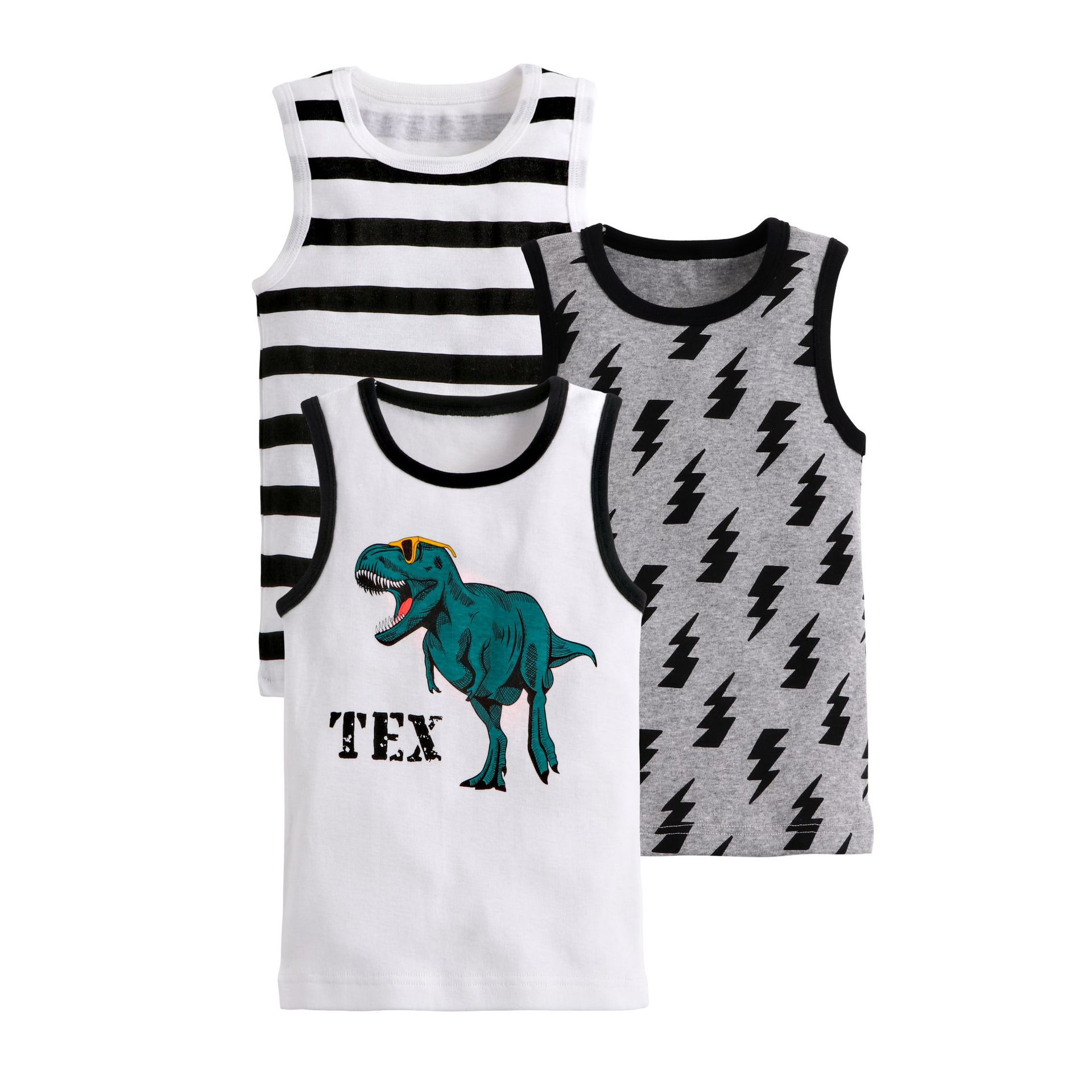 Mother&Kids Children's vest pure cotton summer pure cotton breathable cartoon dinosaur print baby girls wear cotton boys small vest_voghion.com