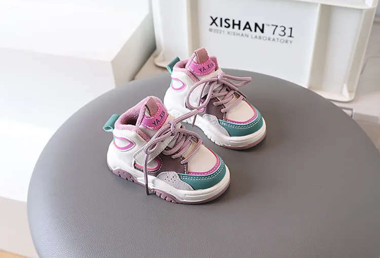 Scarpe da ginnastica firmate per ragazzi, scarpe casual per bambini, moda per ragazze, antiscivolo, calzature sportive Littlesprouts, invernali, calde, nuove, da corsa_voghion.com