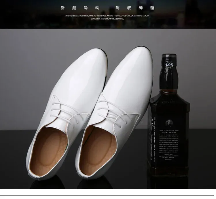 Heren lakleren nette schoenen voor bruiloft en formele gelegenheid_voghion.com