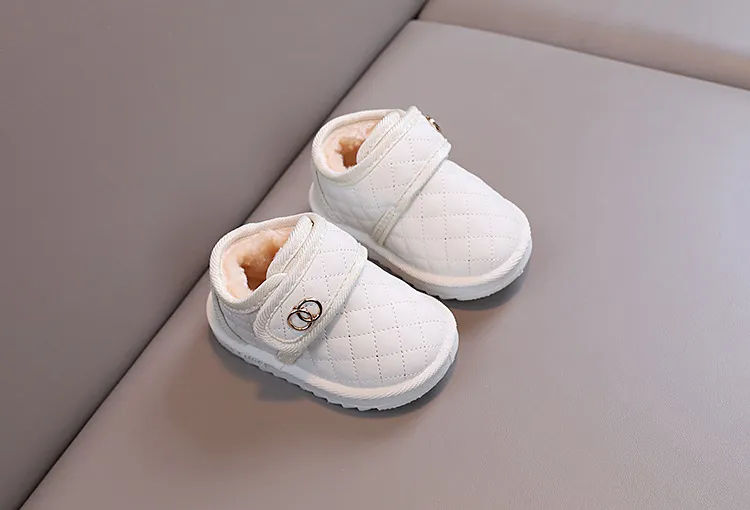 Bottes de neige chaudes d'hiver pour bébés garçons et filles Cutefeet Chaussures décontractées pour enfants Chaussures d'extérieur antidérapantes Plus Cachemire_voghion.com