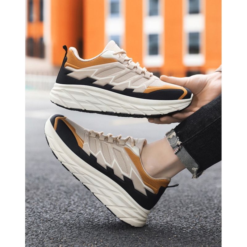 Frühling Neue 2024 Outdoor Bergsteigen Herren Freizeit Sport Leichte Laufschuhe Atmungsaktiv Dicke Sohle Papa Schuhe_voghion.com
