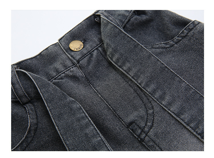Frühlings- und Herbstanzüge für Mädchen von Mutter und Kind, modische, heiße Mädchen, straßentaugliche Langarmoberteile, personalisierte Hip-Hop-Jeans, zweiteiliges Set_voghion.com