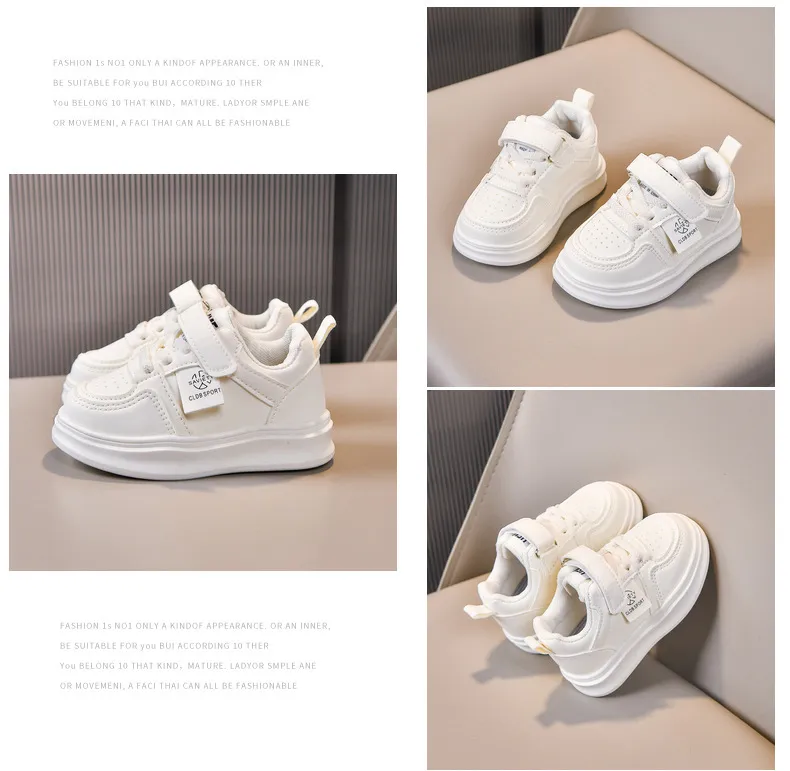 Kids Sneakers White Pink Black Children Casual Littlesprouts Boys Girls Toddler Outdoor Sports Trainers Shoes Sizes 22 -_desvips.com