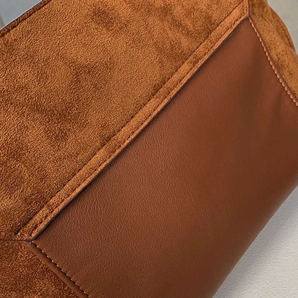 Damen-Retro-SG-Tasche mit verstellbarem Riemen und großem Fassungsvermögen, stilvolle, lässige Geldbörse aus Veloursmaterial für den täglichen GebrauchC241216_voghion.com